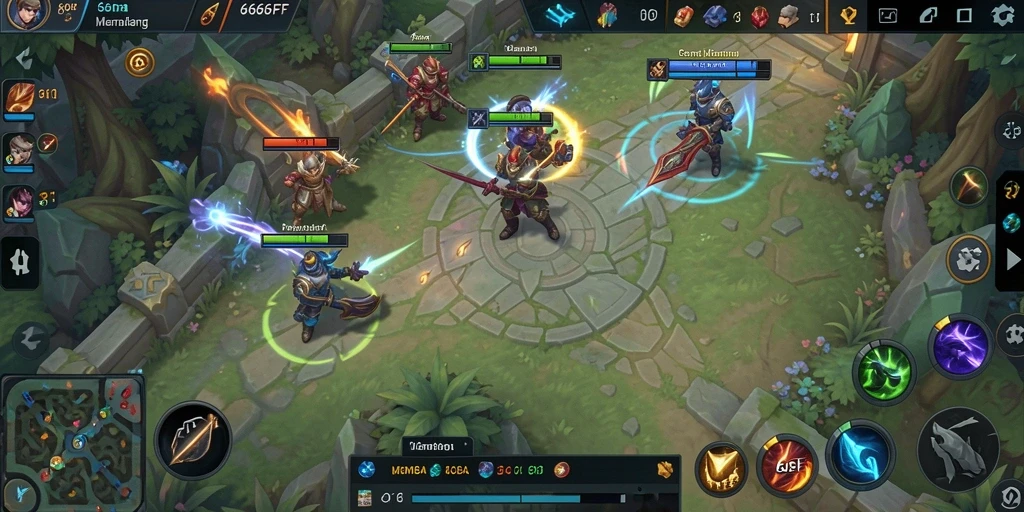Tampilan menarik dari gameplay seru 666FF di medan pertempuran.