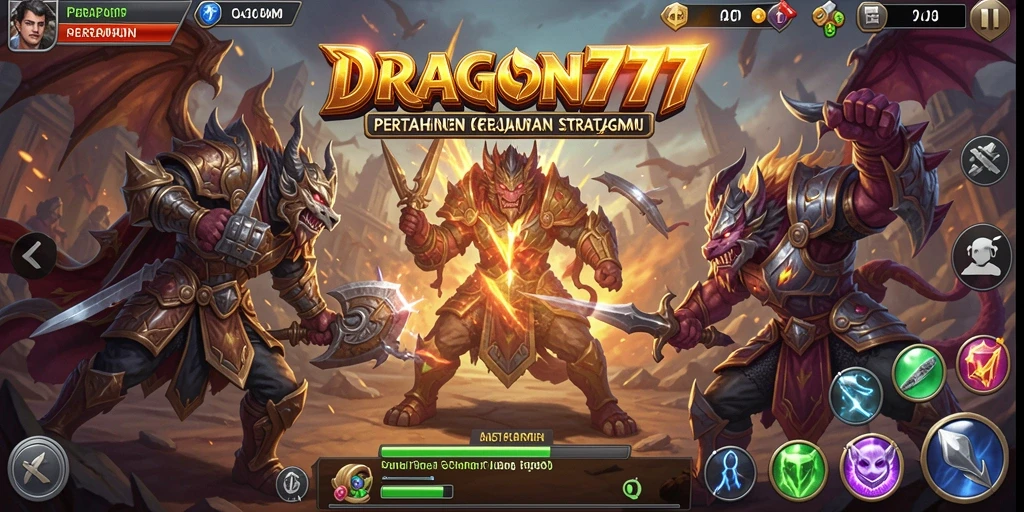 Tangkapan layar utama permainan DRAGON777 memperlihatkan aksi pertahanan yang mendebarkan.