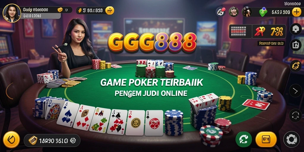 Screenshot game Poker dengan tampilan grafik yang menarik dan gameplay seru.