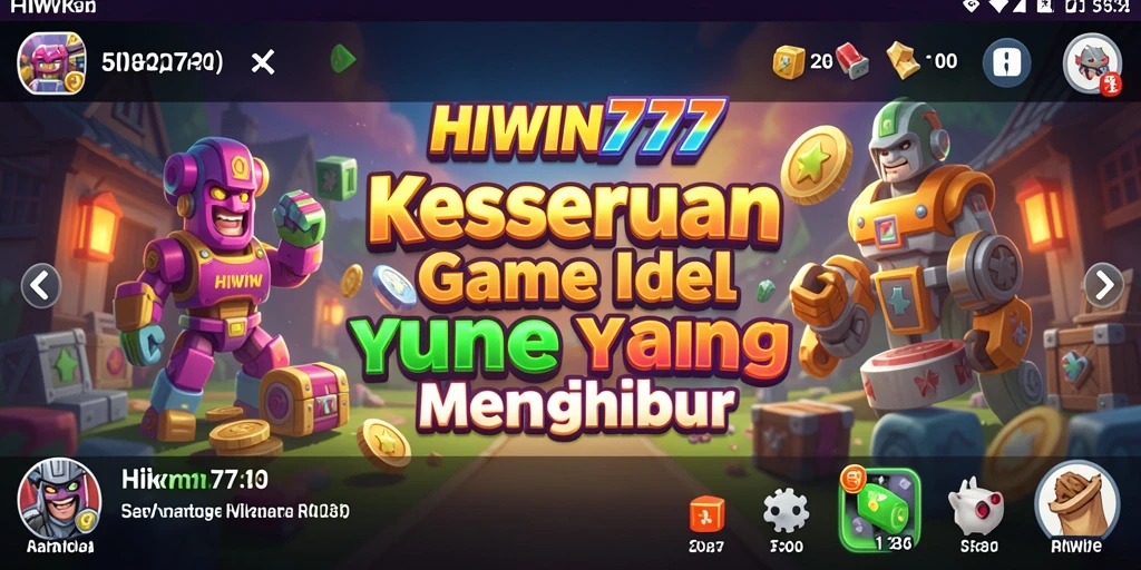 Tampilan gameplay HIWIN777 yang menarik dengan karakter dan sumber daya.