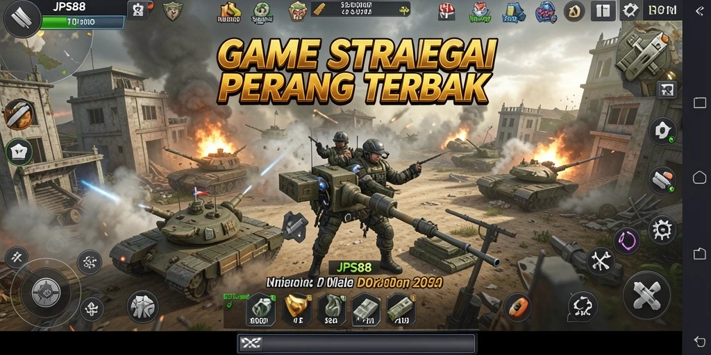 Tampilan gameplay mendebarkan dalam JPS88 dengan taktik perang yang wajib dicoba.