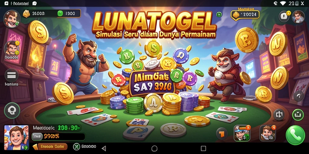 Tampilan permainan LUNATOGEL yang menarik dengan detail grafis tinggi.