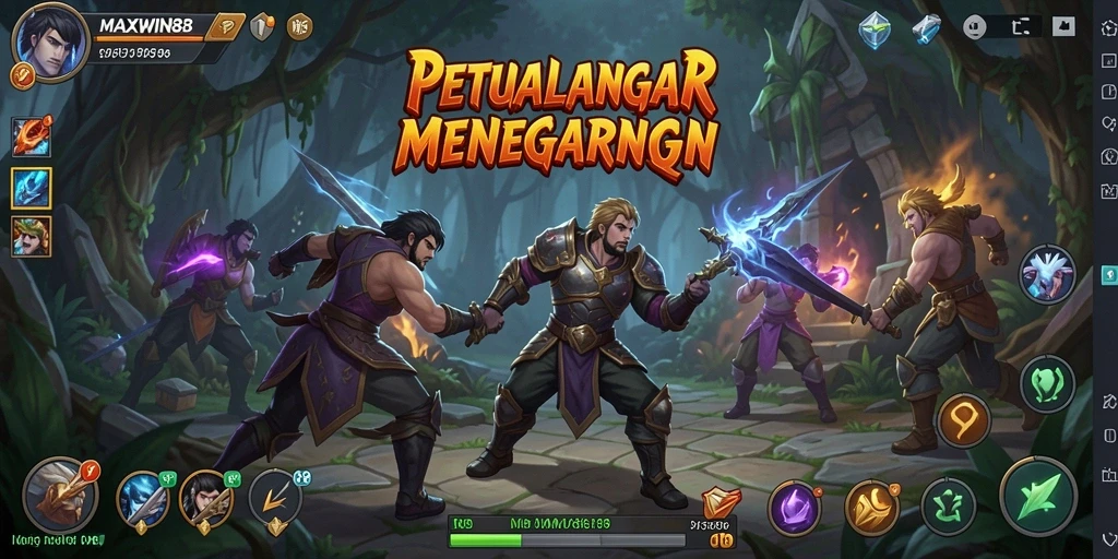 Tampilan gameplay menarik dari MAXWIN88 dalam dunia RPG yang fantastis.