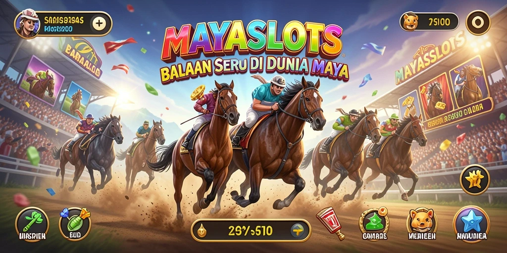 Tangkapan layar gameplay yang menampilkan aksi balap seru di MAYASLOTS.