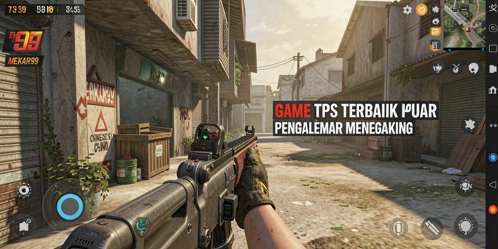 Tampilan mendebarkan gameplay TPS di MEKAR99.