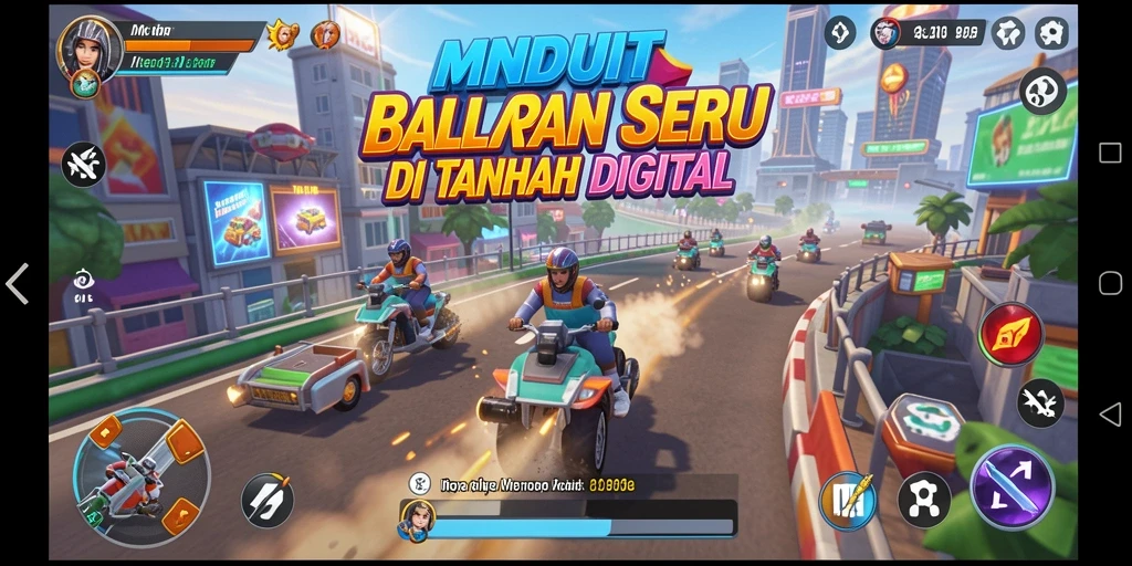 Gameplay Racing yang mengasyikkan dan penuh tantangan.