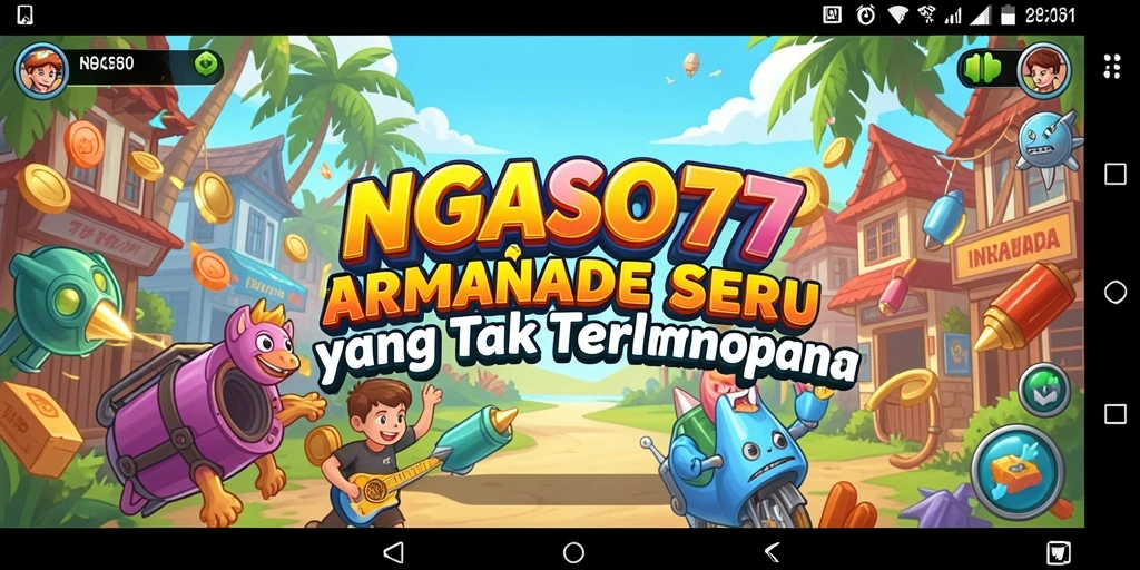 Tampilan gameplay seru dalam NGASO77 saat pemain berjuang mencapai level tertinggi.
