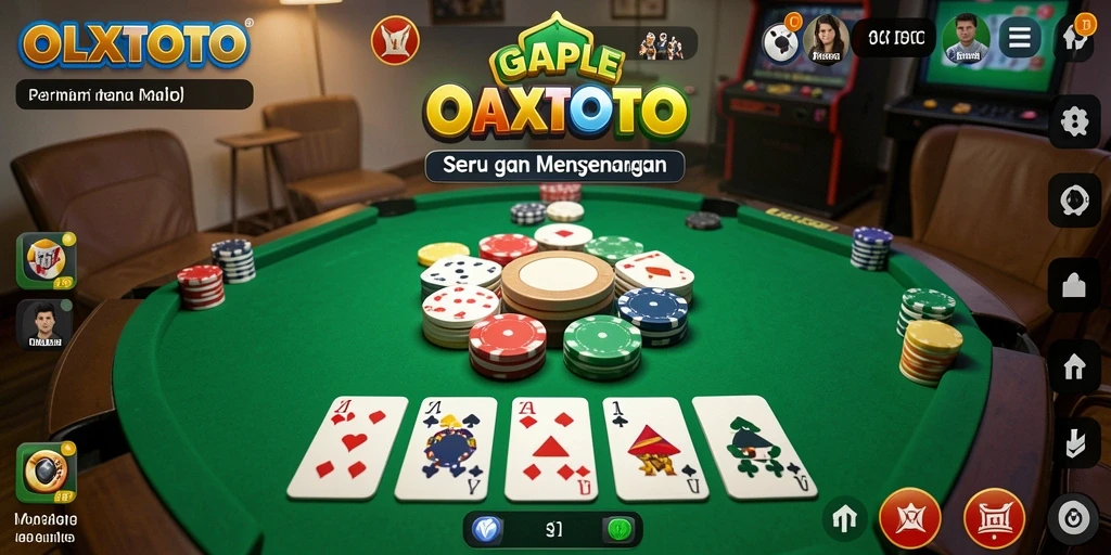 Tampilan gameplay OLXTOTO yang mengasyikkan saat bermain Gaple.