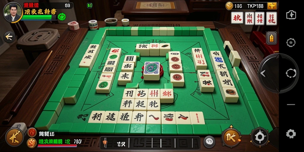 Tampilan gameplay Mahjong yang seru dan menantang di TKP188.
